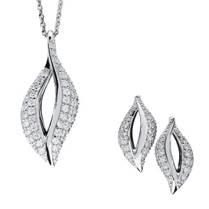 Srebrny komplet biżuterii z cyrkoniami 362337