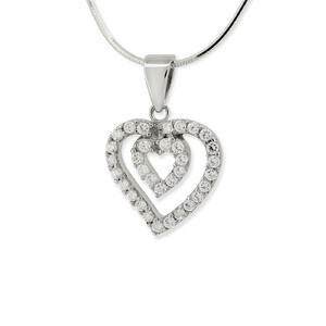 Srebrna zawieszka z cyrkoniami 194693