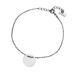 Srebrna bransoleta koło pełne 245401