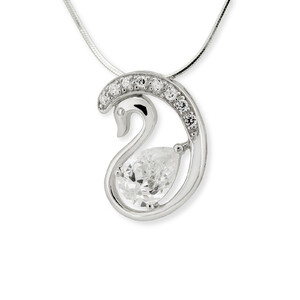 Srebrna zawieszka z cyrkoniami 126854W