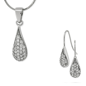 Srebrny komplet biżuterii z cyrkoniami 363228