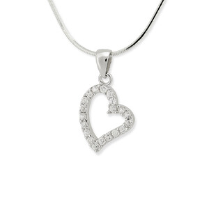 Srebrna zawieszka z cyrkoniami 171717