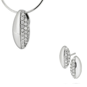 Srebrny komplet biżuterii z cyrkoniami 363143